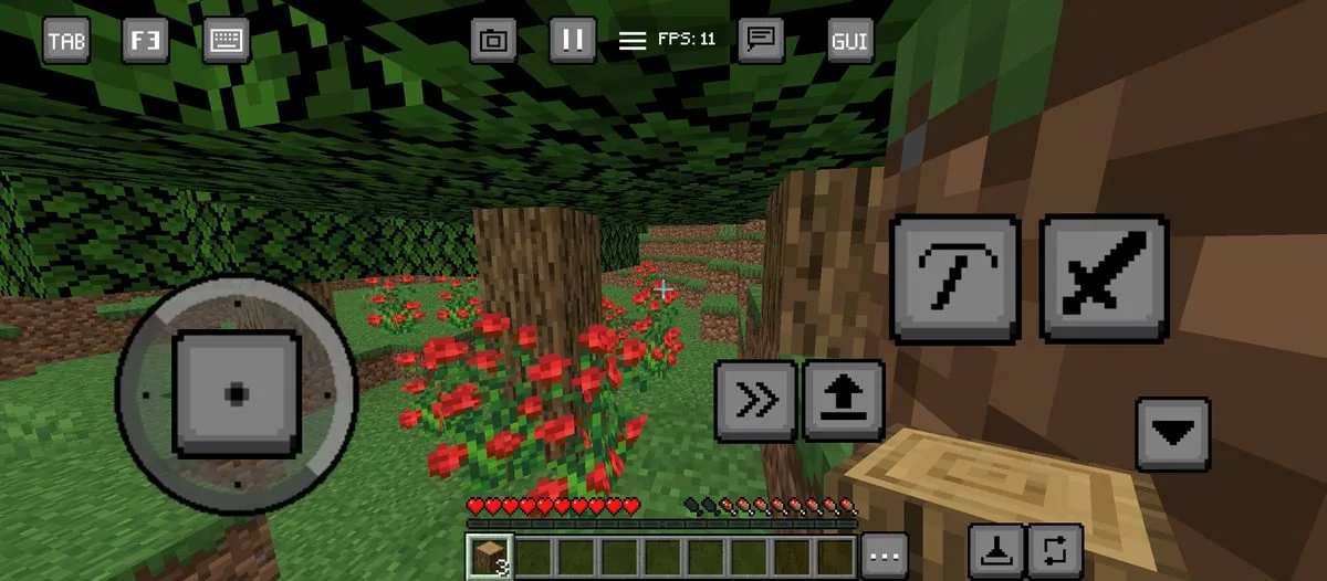 Mobile Touch HUD Controls Landscape